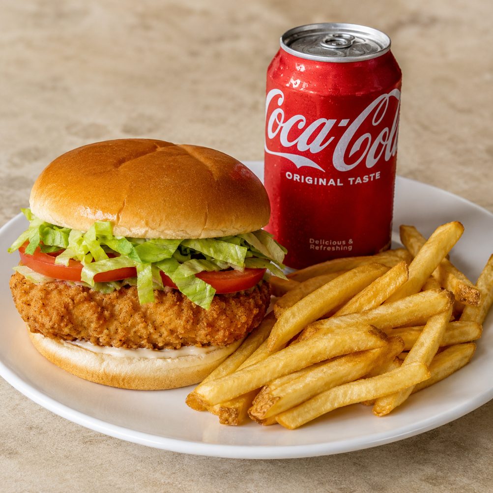 Chicken Burger combo from Montclair Deli and Grill