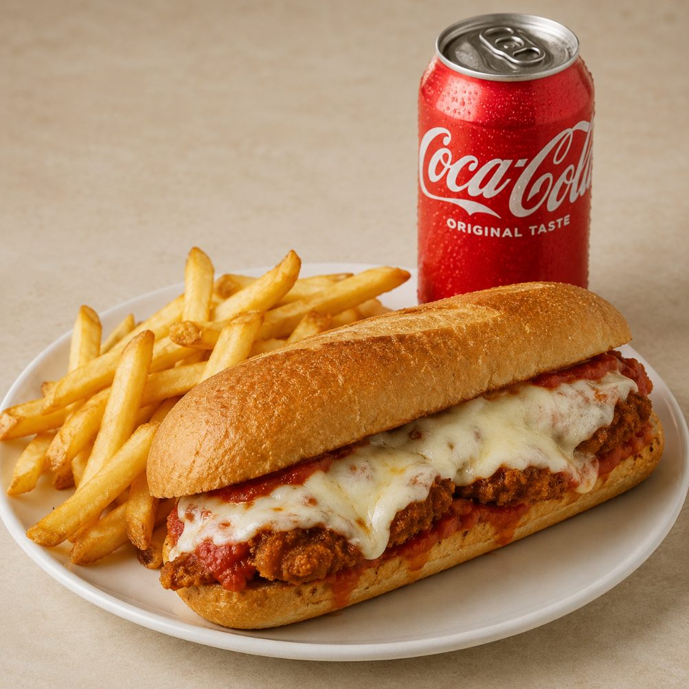 Chicken Parmesan combo from Montclair Deli and Grill